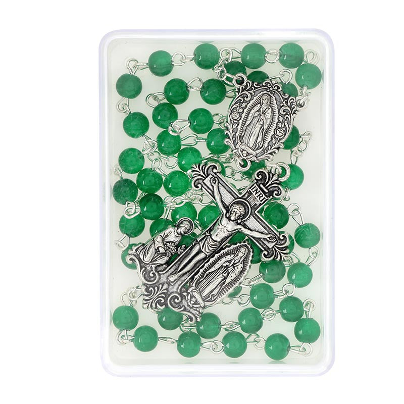 Emerald Our Lady of Guadalupe Guilia Signorelli Rosary