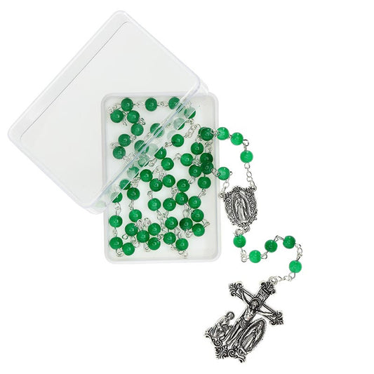 Emerald Our Lady of Guadalupe Guilia Signorelli Rosary