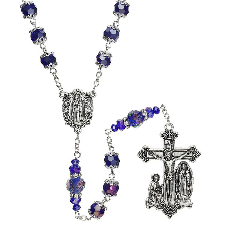 Sapphire Our Lady of Guadalupe Guilia Signorelli Rosary