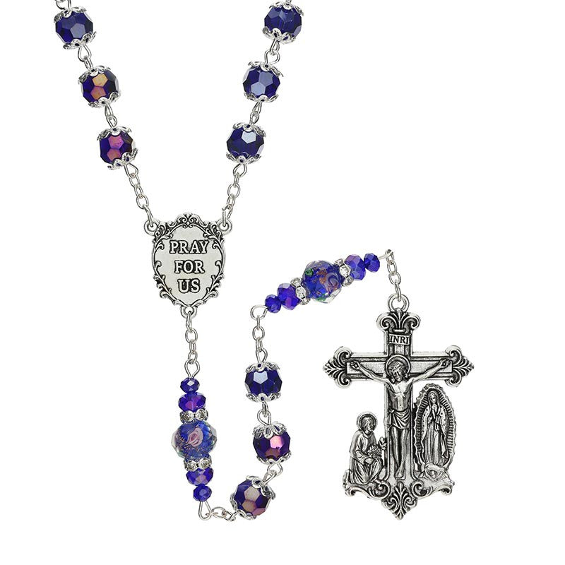 Sapphire Our Lady of Guadalupe Guilia Signorelli Rosary
