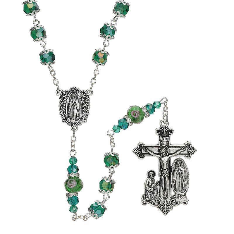 Emerald Our Lady of Guadalupe Guilia Signorelli Rosary
