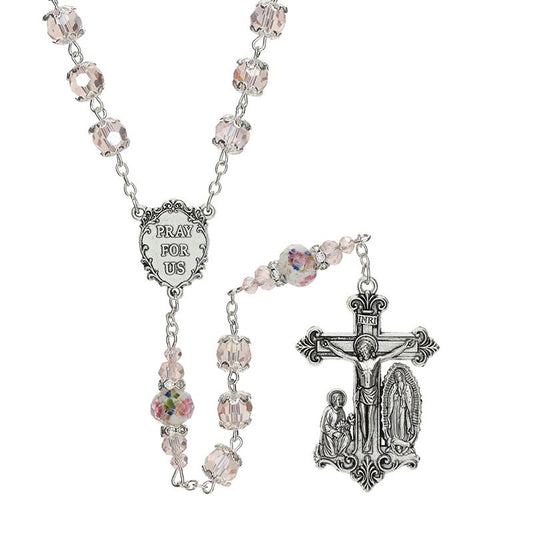 Pink Our Lady of Guadalupe Guilia Signorelli Rosary
