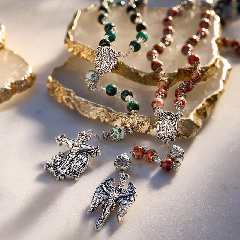 Our Lady of Guadalupe Guilia Signorelli Rosary- Green