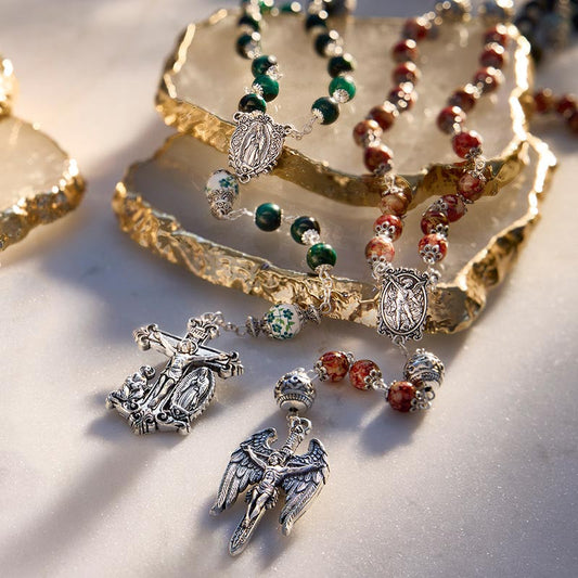 Our Lady of Guadalupe Guilia Signorelli Rosary- Green