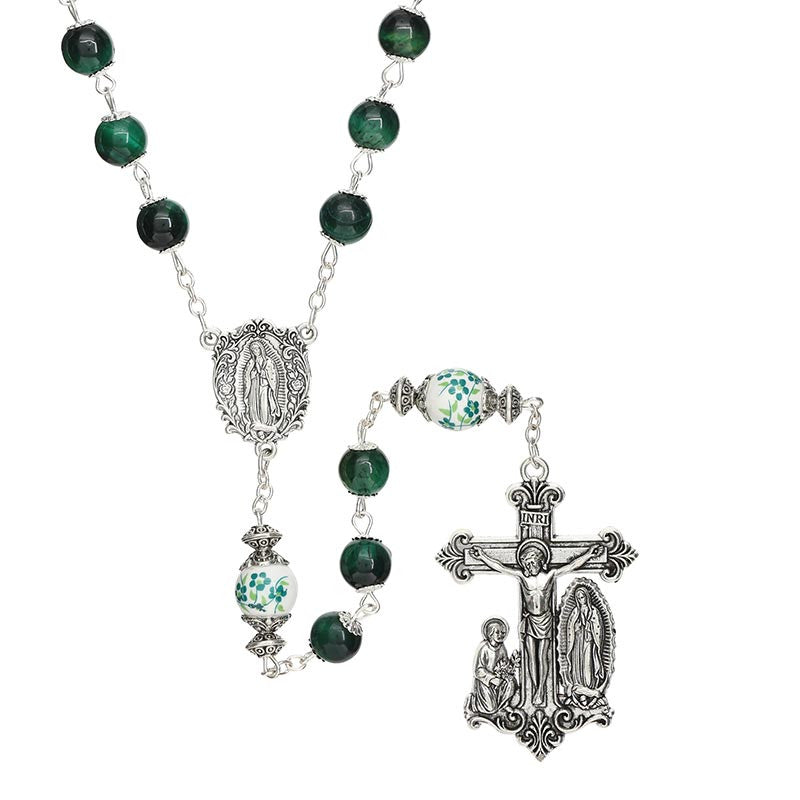 Our Lady of Guadalupe Guilia Signorelli Rosary- Green