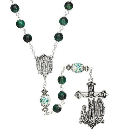 Our Lady of Guadalupe Guilia Signorelli Rosary- Green