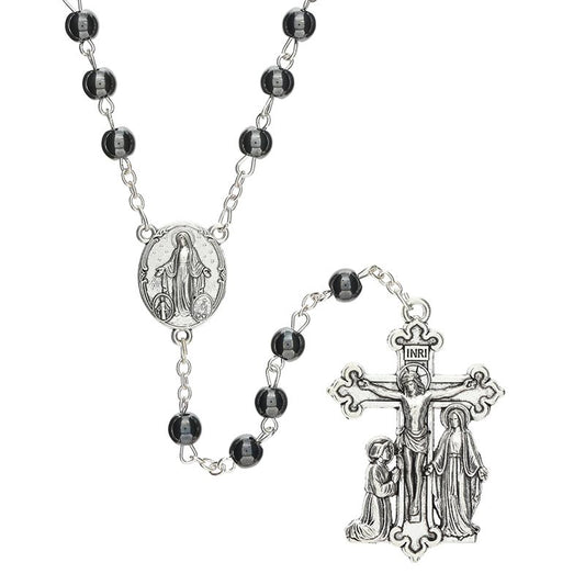 Hematite Miraculous Guilia Signorelli Rosary