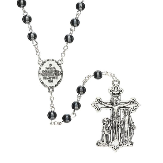 Hematite Miraculous Guilia Signorelli Rosary