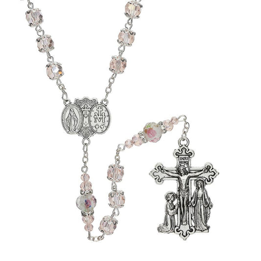 Pink Miraculous Guilia Signorelli Rosary
