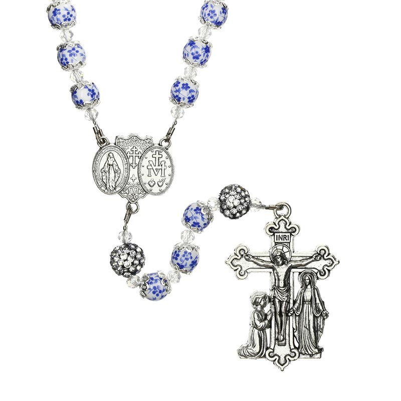 Miraculous Guilia Signorelli Rosary- Blue and Pave