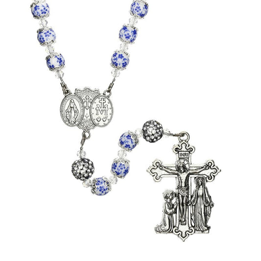 Miraculous Guilia Signorelli Rosary- Blue and Pave