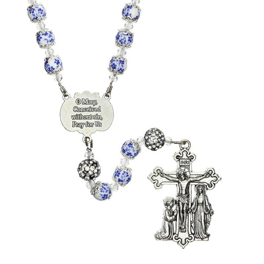 Miraculous Guilia Signorelli Rosary- Blue and Pave