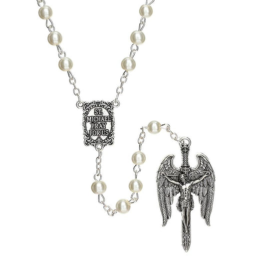 Ivory Saint Michael Guilia Signorelli Rosary