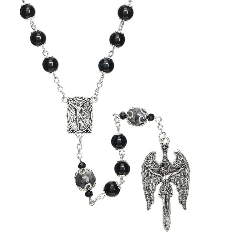 Saint Michael Guilia Signorelli Rosary- Onyx