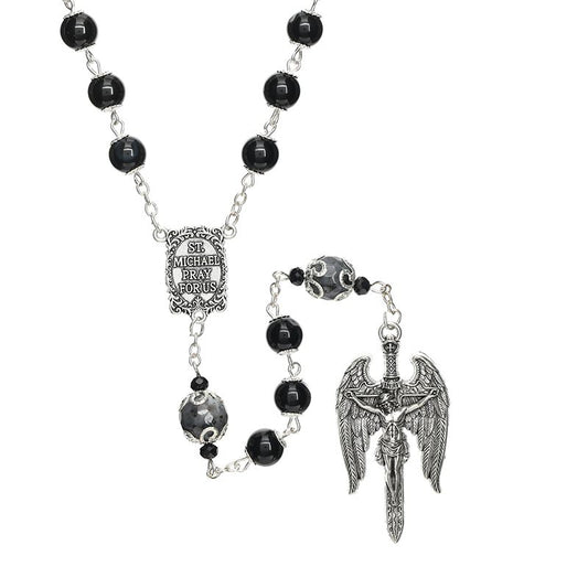 Saint Michael Guilia Signorelli Rosary- Onyx