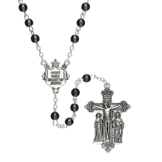 Hematite Sacred Heart Guilia Signorelli Rosary
