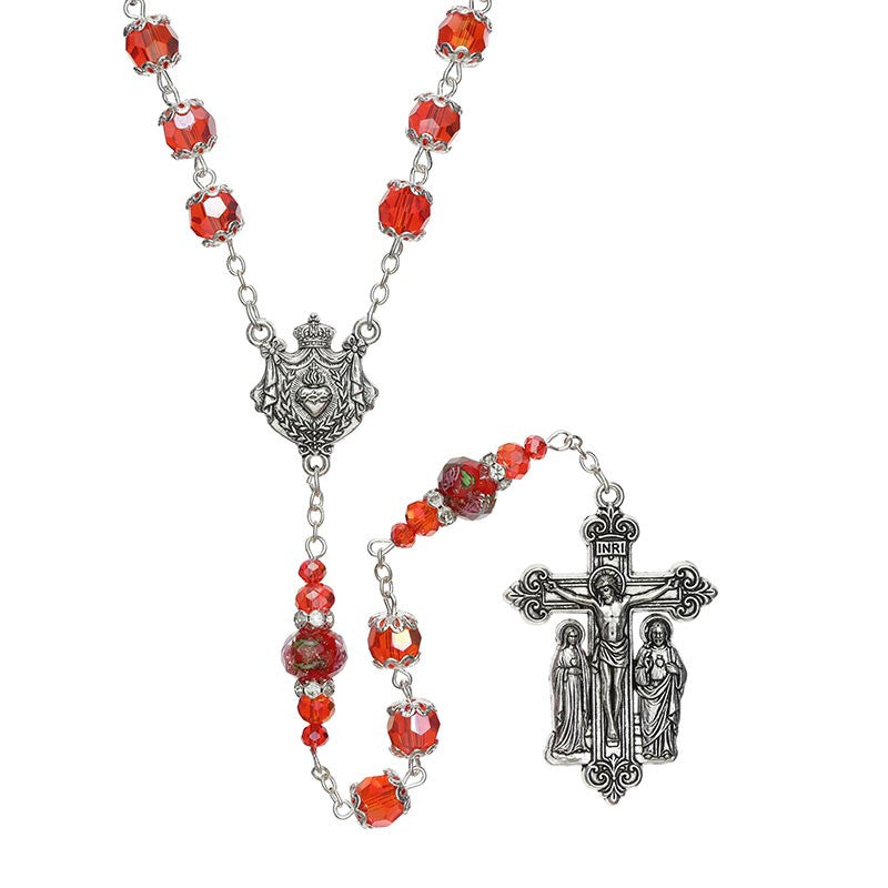 Ruby Sacred Heart Guilia Signorelli Rosary