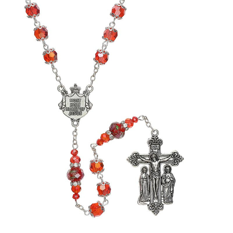 Ruby Sacred Heart Guilia Signorelli Rosary