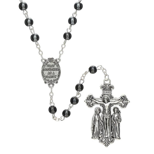 Hematite Holy Family Guilia Signorelli Rosary