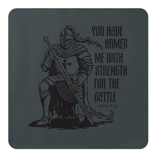 Armored in Strength Mouse Pad