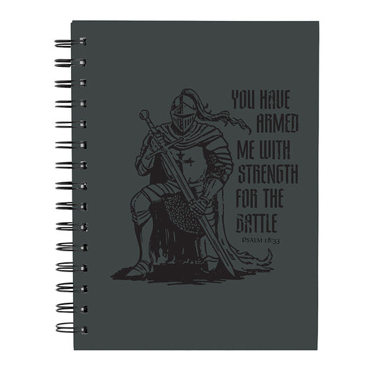 Armored in Strength Spiral Notebook