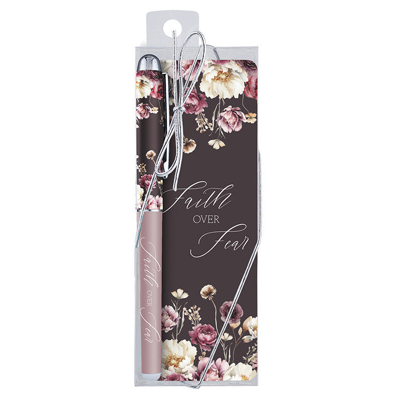 Faith Over Fear Pen & Bookmark Set