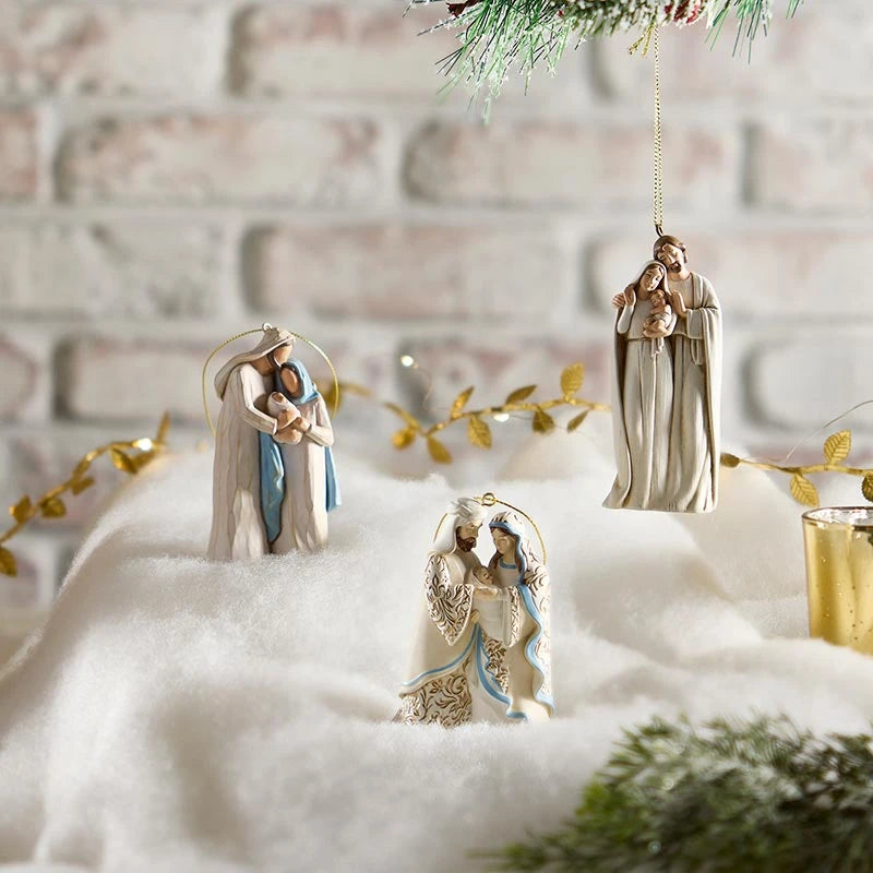 Gentle Holy Family Ornament