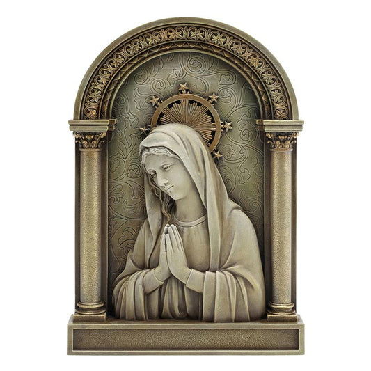 Ave Maria Arched Plaque