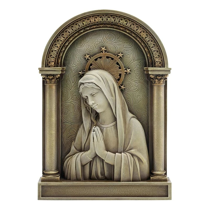 Ave Maria Arched Plaque