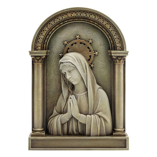Ave Maria Arched Plaque