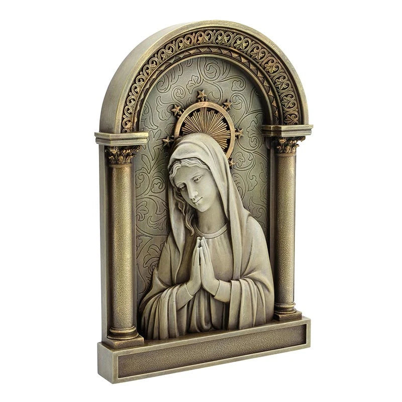 Ave Maria Arched Plaque