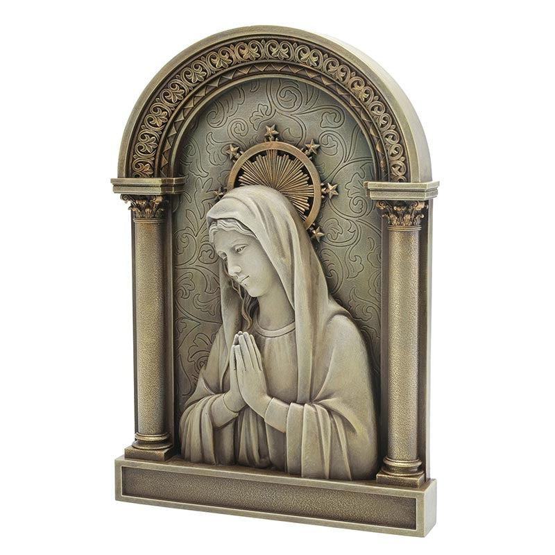 Ave Maria Arched Plaque