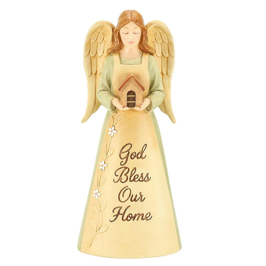 God Bless Our Home Angel Figurine