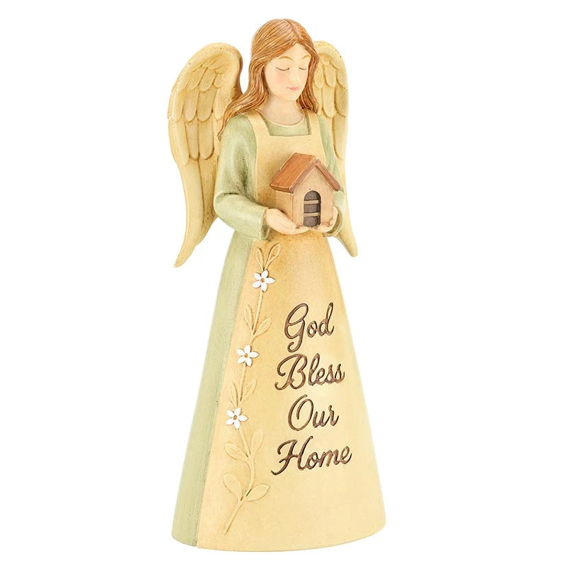 God Bless Our Home Angel Figurine