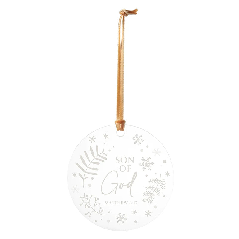 Christmas Ornaments - White Snow - 6/pk