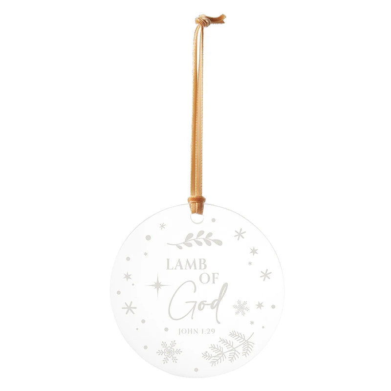 Christmas Ornaments - White Snow - 6/pk
