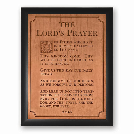 Ornate Decor Carved Art - The Lords Prayer - XL