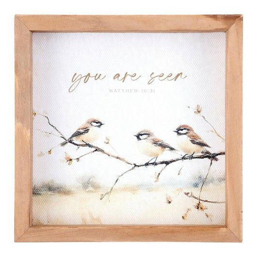 Framed Linen (Small) - You Are Seen