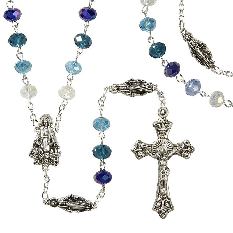Battle Blue Marian Rosary