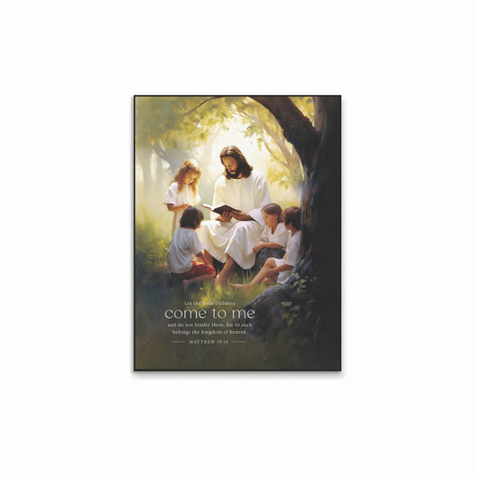 Foundations Of Faith Collection Art Print - Let The Little Children