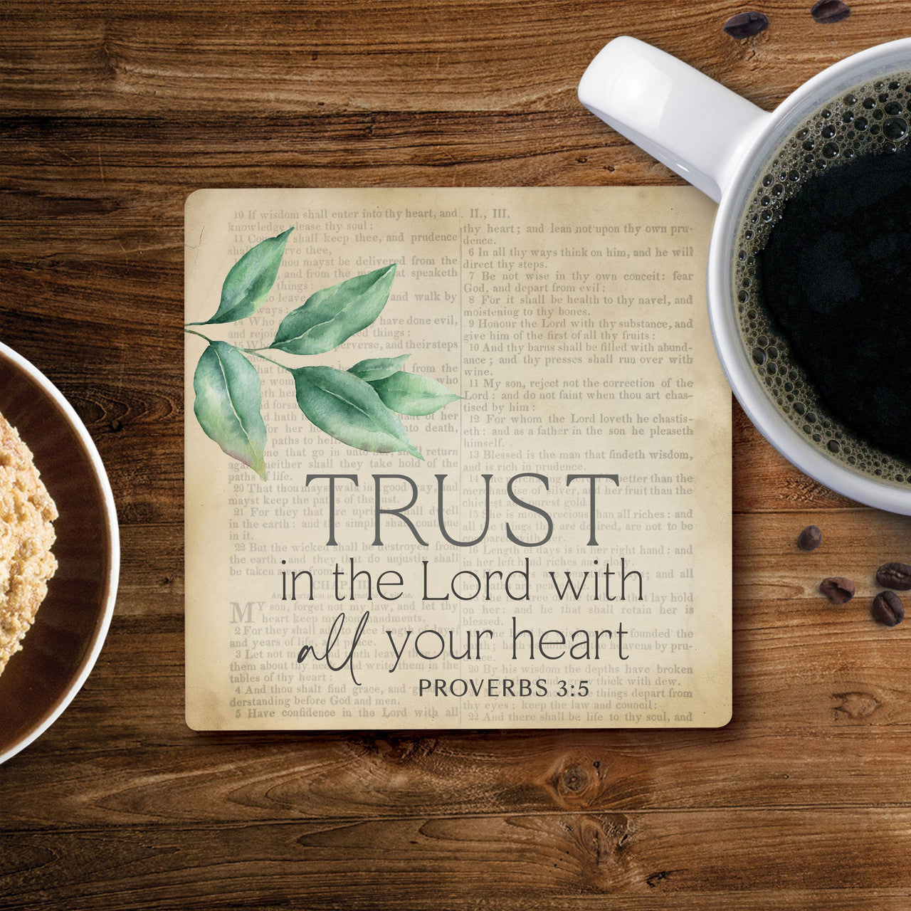 Ceramic Coasters - Trust In The Lord With All Your Heart