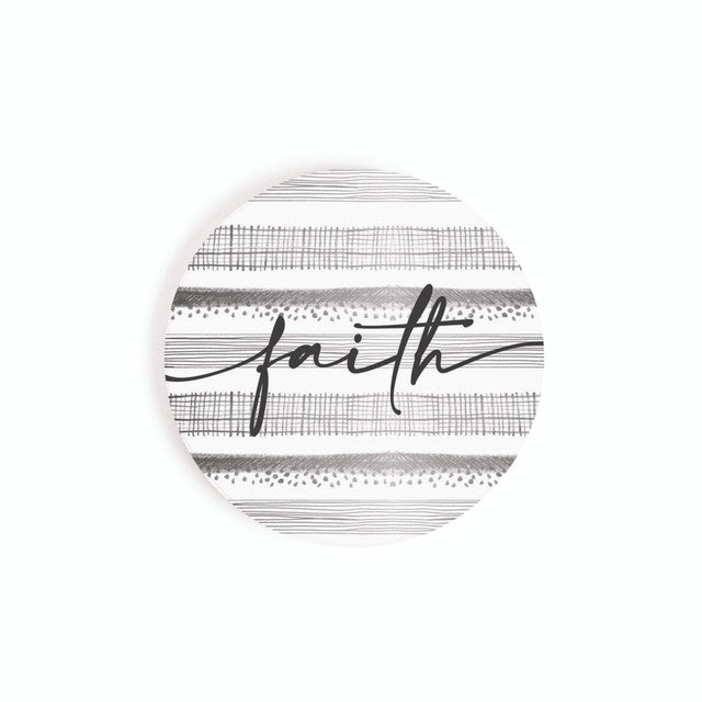 Ceramic Car Coaster - Faith