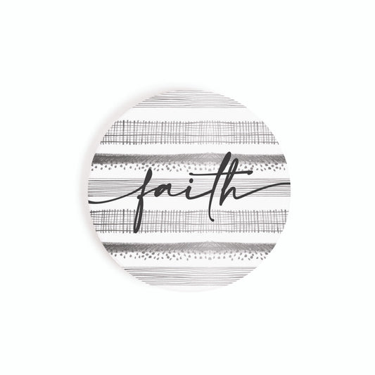 Ceramic Car Coaster - Faith