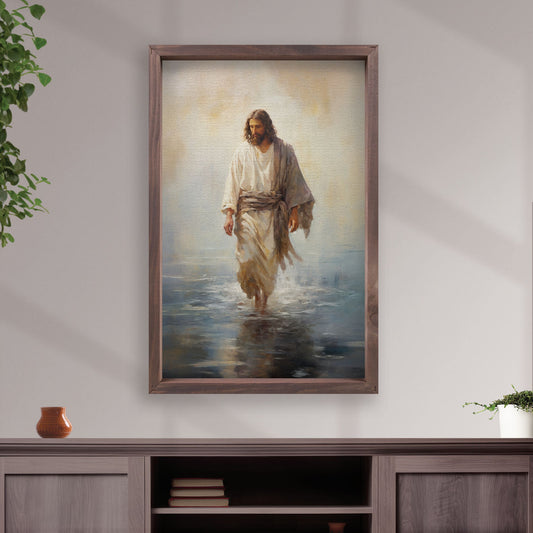 Framed Art - Jesus Walking